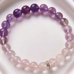 Amethyst Gradient Bracelet | Healing Crystal for Confidence & Wisdom