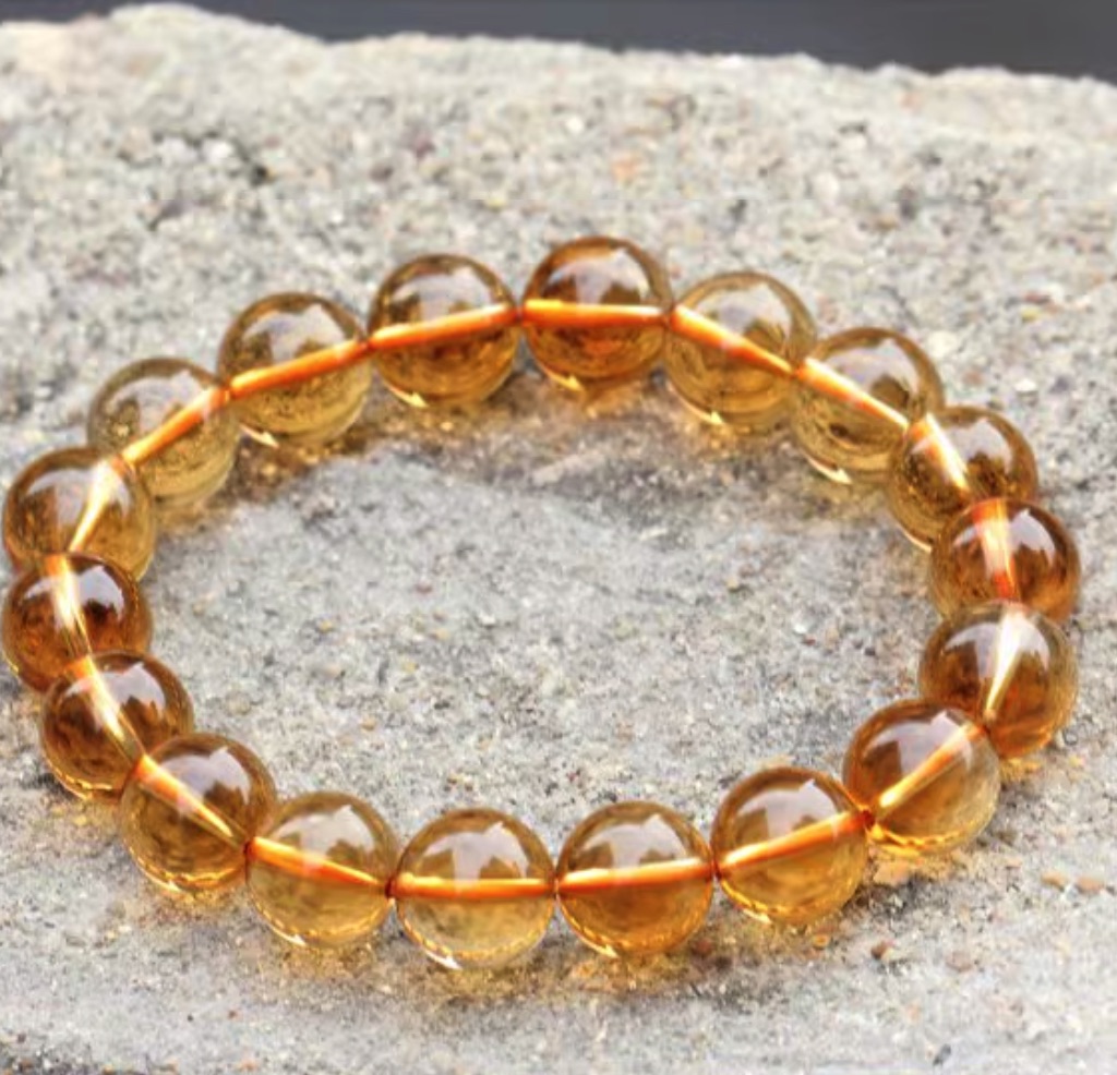 Yellow Crystal Bracelet|Natural Wealth Crystal Jewelry - Image 2