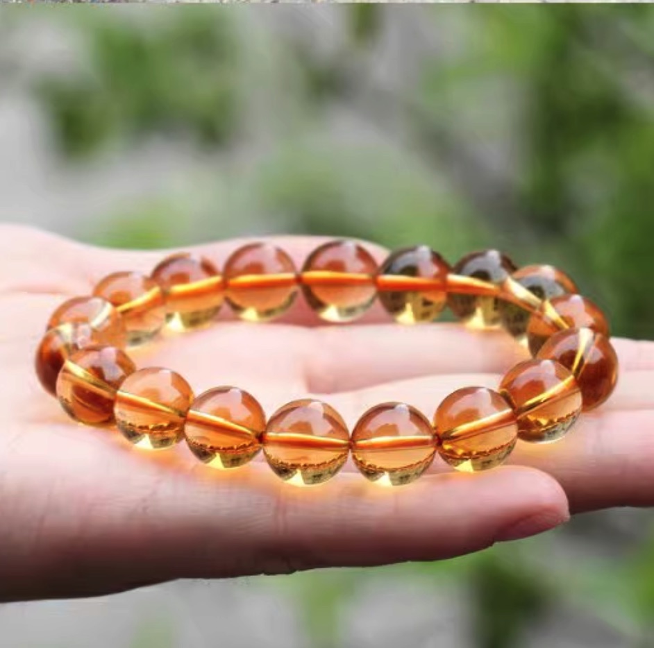 Yellow Crystal Bracelet|Natural Wealth Crystal Jewelry - Image 3